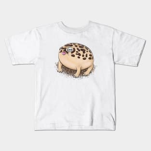 Cute brown desert rain frog cartoon illustration Kids T-Shirt